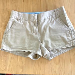J. Crew khaki shorts size 0 100% cotton